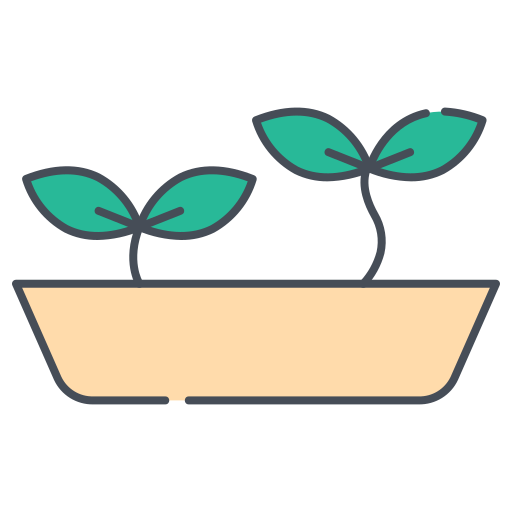 Plant Pot Generic color lineal-color icon