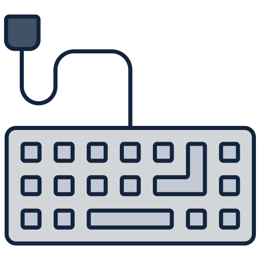 tastiera del computer Generic color lineal-color icona