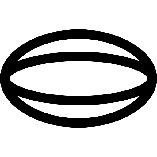 Регби Basic Rounded Lineal иконка