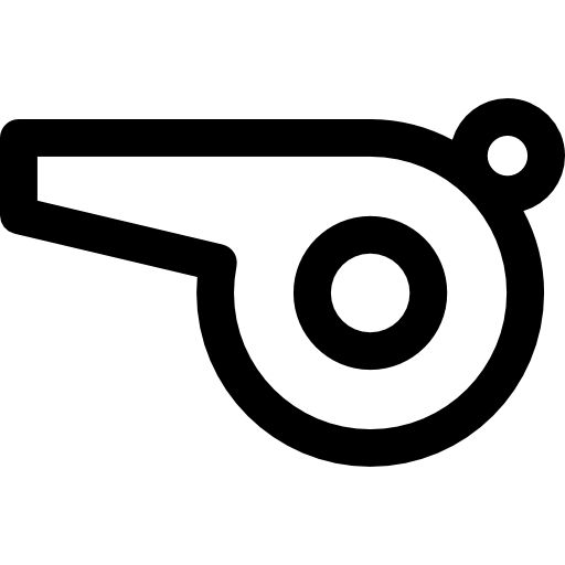 Свисток Basic Rounded Lineal иконка