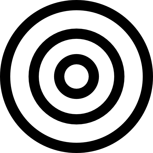 objetivo Basic Rounded Lineal icono
