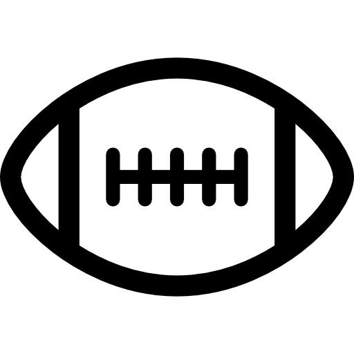 fútbol americano Basic Rounded Lineal icono