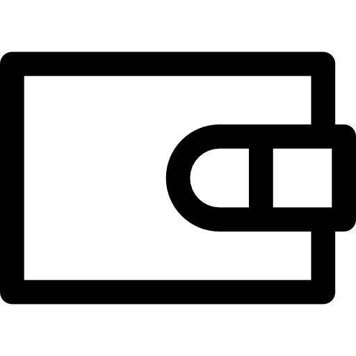 財布 Curved Lineal icon