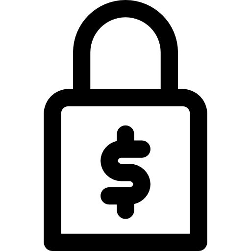 Secure Transaction Curved Lineal icon