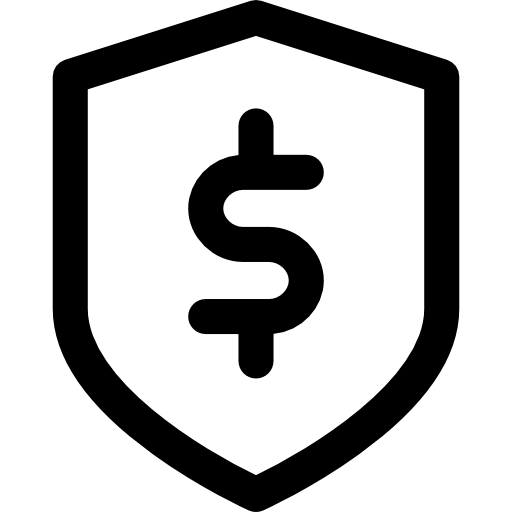 安全な取引 Curved Lineal icon