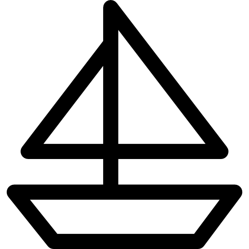 barca Basic Rounded Lineal icona
