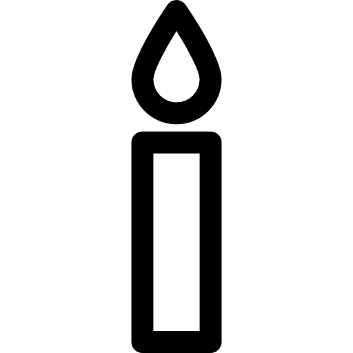 Свеча Basic Rounded Lineal иконка
