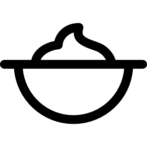 puré de patatas Basic Rounded Lineal icono