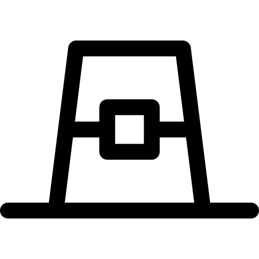 Шляпа пилигрима Basic Rounded Lineal иконка