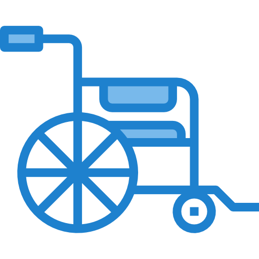 Wheelchair itim2101 Blue icon