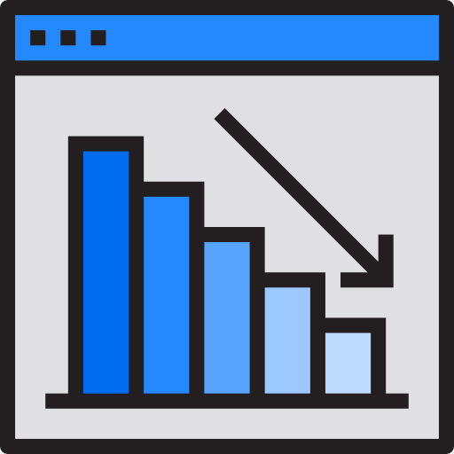 쇠퇴 srip Lineal Color icon