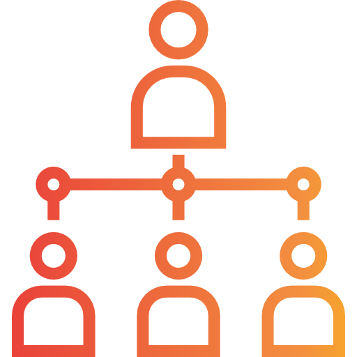 Hierarchical structure itim2101 Gradient icon