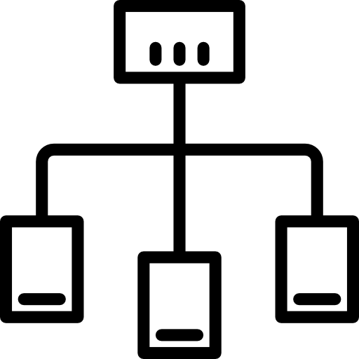 schemat blokowy srip Lineal ikona