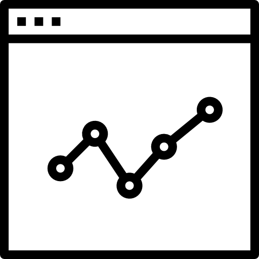 wykres liniowy srip Lineal ikona