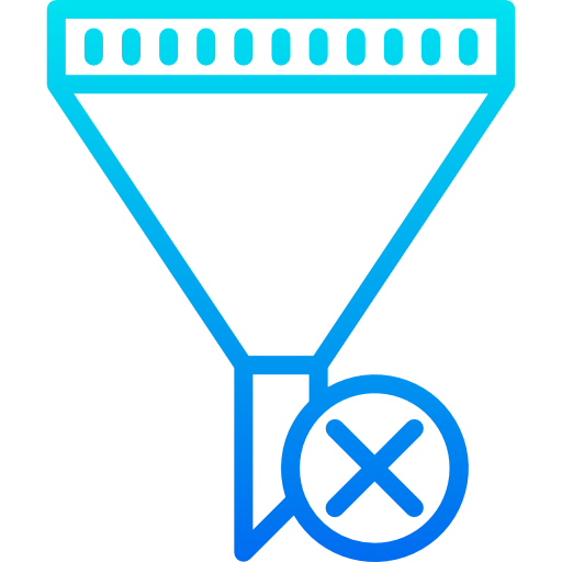 filter srip Gradient icon
