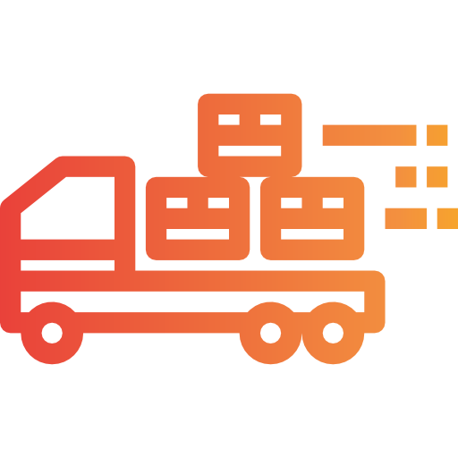 Delivery truck itim2101 Gradient icon