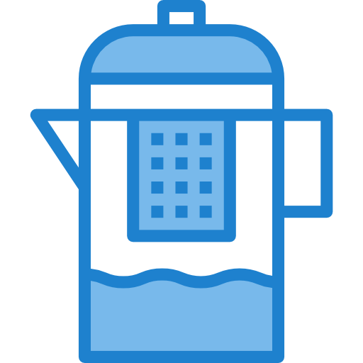 Coffee pot itim2101 Blue icon