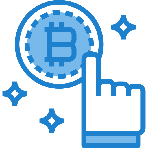 bitcoin itim2101 Blue icon