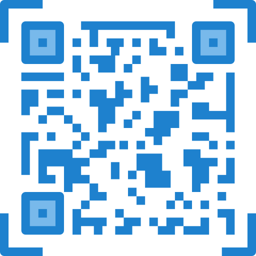 qr 코드 itim2101 Blue icon