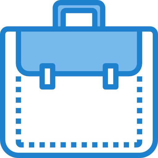 Briefcase itim2101 Blue icon