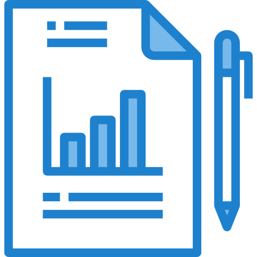 Analytics itim2101 Blue icon