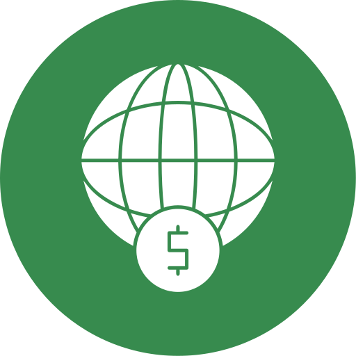 세계 금융 Generic color fill icon