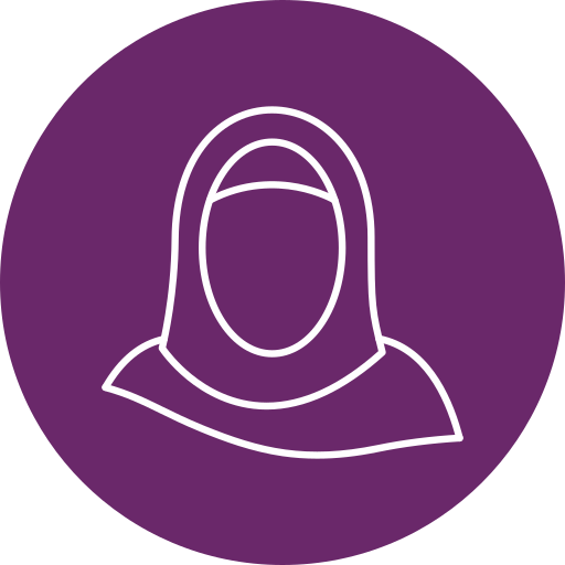 Hijab Generic color fill icon