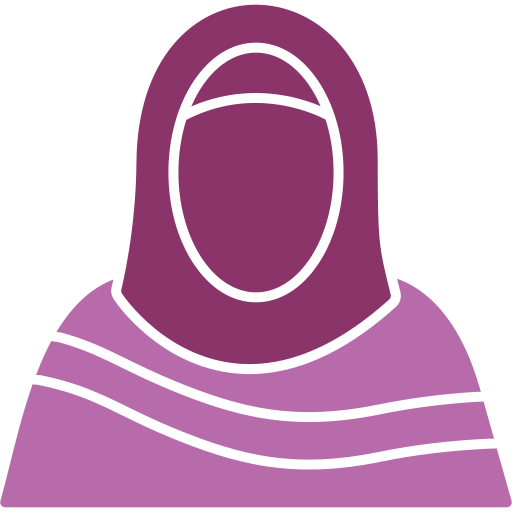 moslim vrouw Generic color fill icoon