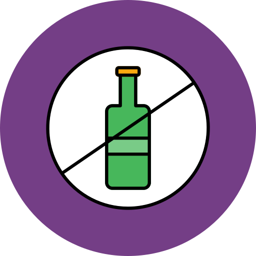 niente alcool Generic color lineal-color icona