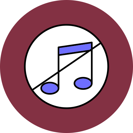 keine musik Generic color lineal-color icon