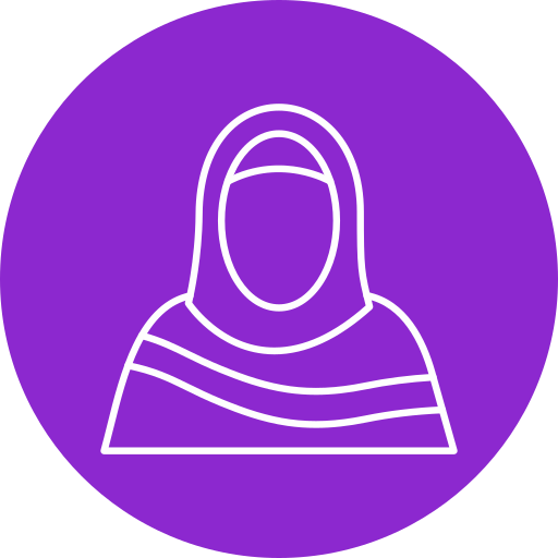 イスラム教徒の女性 Generic color fill icon