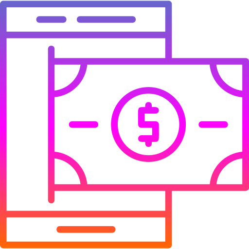 Online payment Generic gradient outline icon