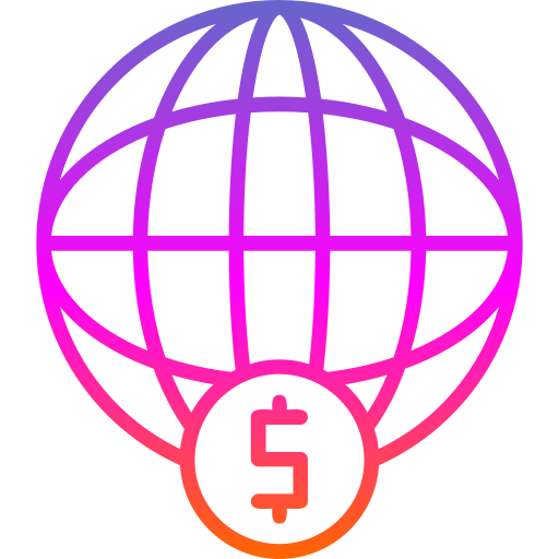 financiero mundial Generic gradient outline icono