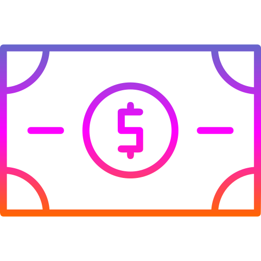 dinero Generic gradient outline icono