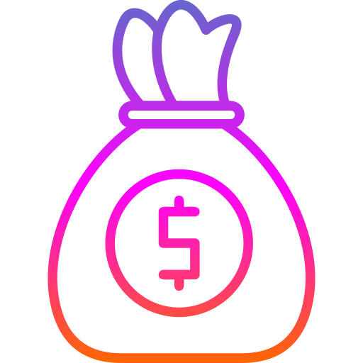 Money bag Generic gradient outline icon