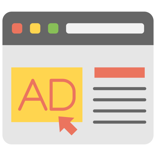 Online advertising Generic color fill icon