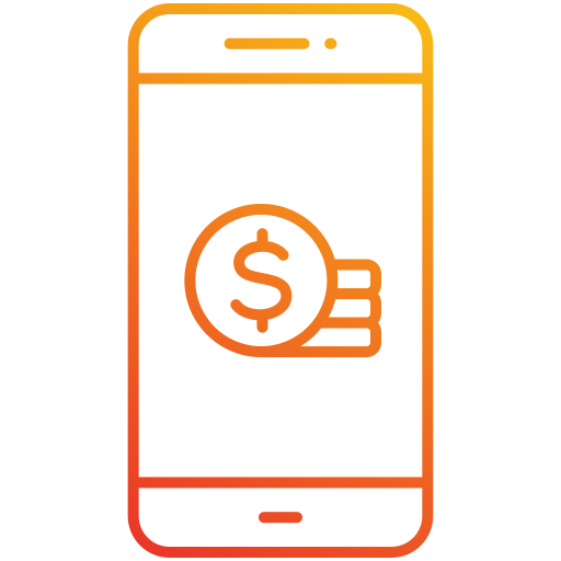 bankowość mobilna Generic gradient outline ikona