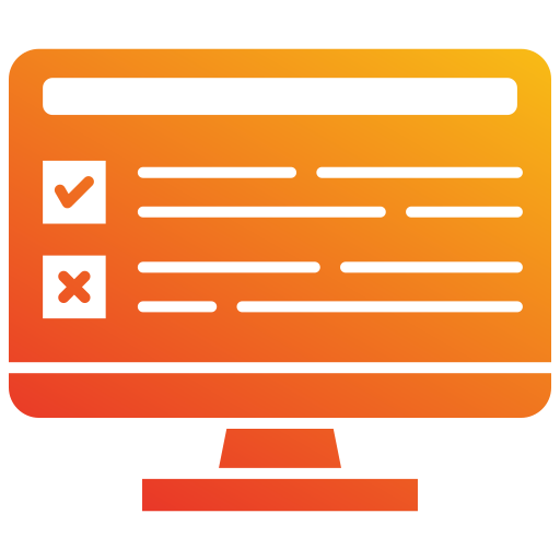 online survey Generic gradient fill Icône