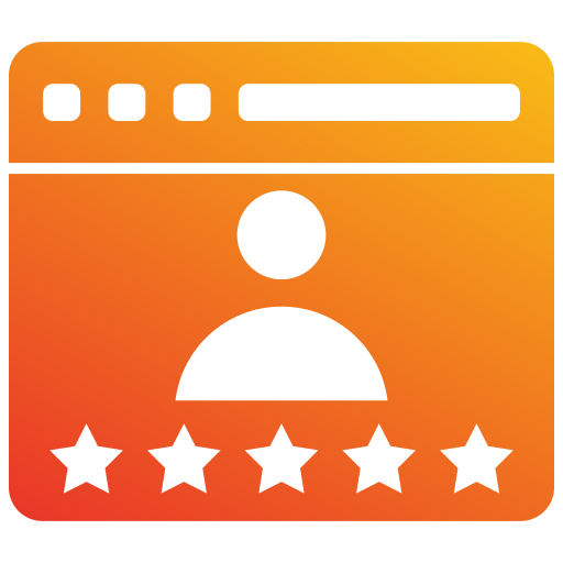 customer review Generic gradient fill icono