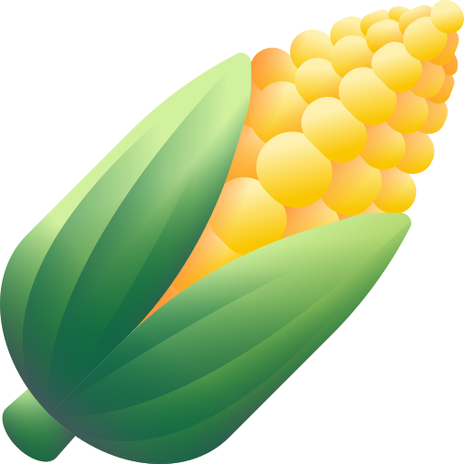 maíz 3D Color icono