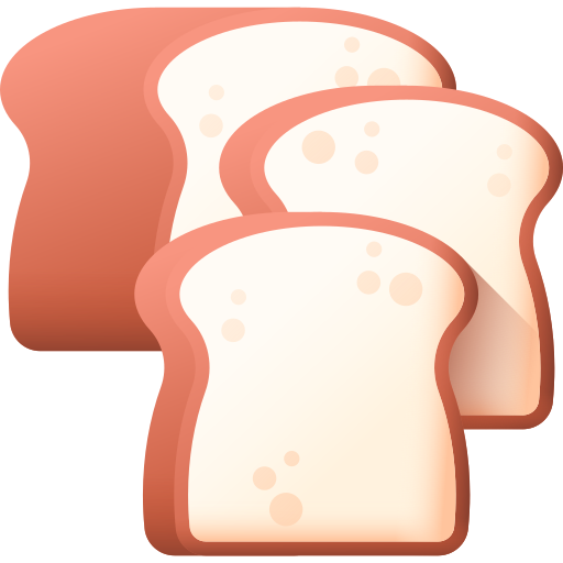 Bread 3D Color icon
