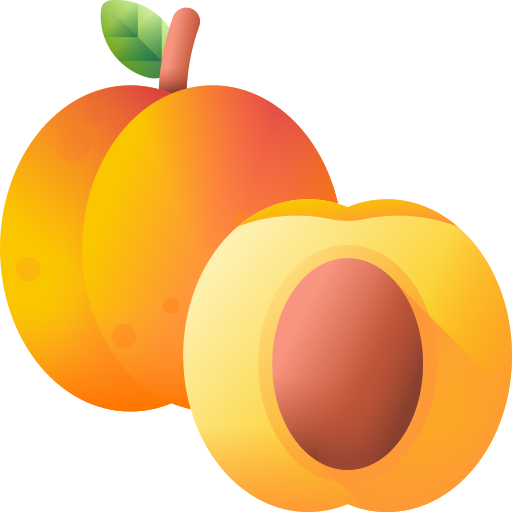 abricot 3D Color Icône