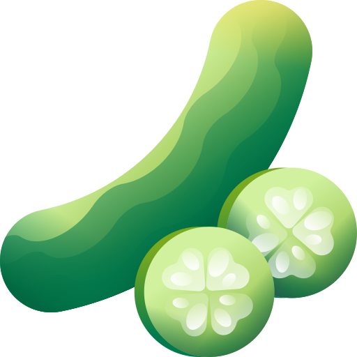 Cucumber 3D Color icon