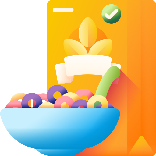 cereal 3D Color icono