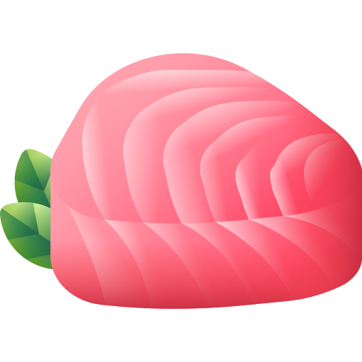 tonijn 3D Color icoon