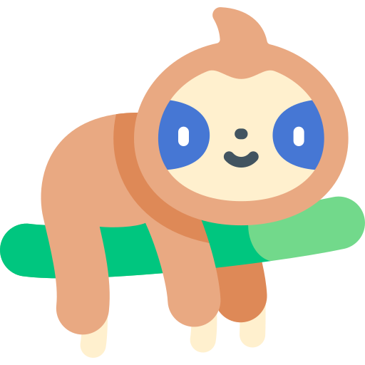 Sloth Kawaii Flat icon