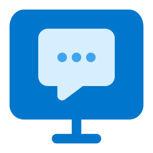 Online chat Generic color fill icon