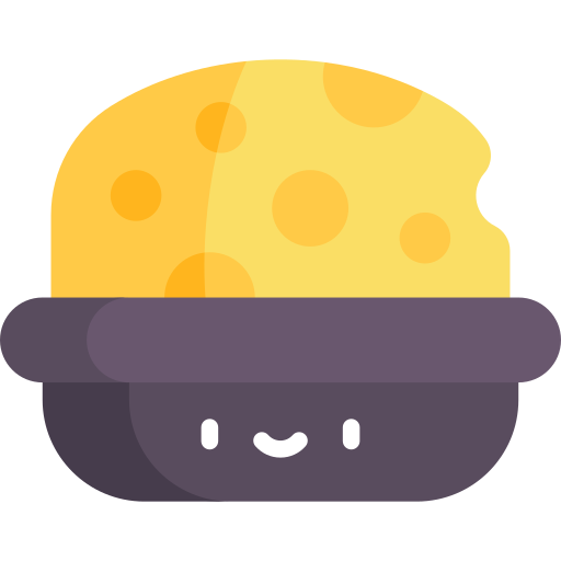 queso Kawaii Flat icono