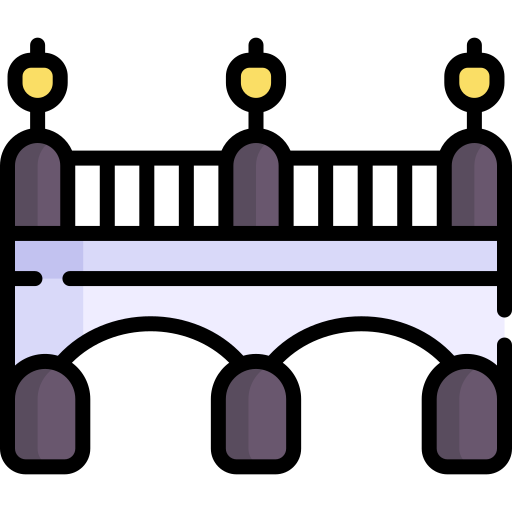 puente Kawaii Lineal color icono
