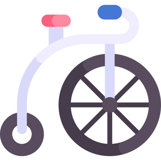 fiets Kawaii Flat icoon